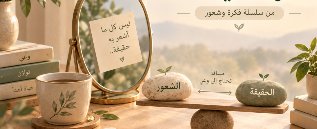 بين الشعور والحقيقة