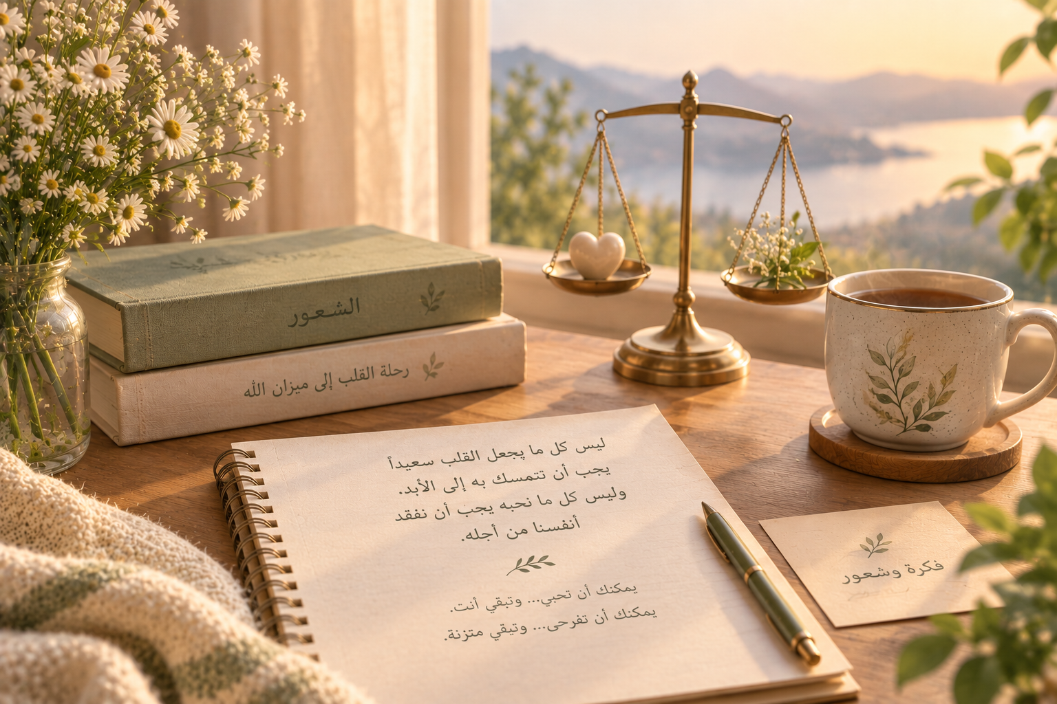حتى المشاعر الجميلة تحتاج إلى ميزان